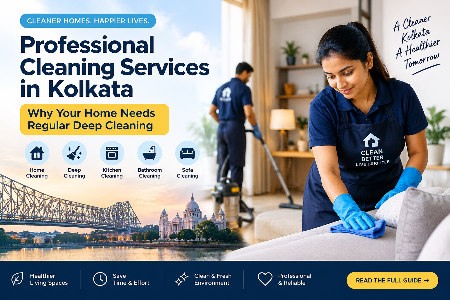Professional Cleaning Services in Kolkata: Why Your Home Needs Regular Deep Cleaning
